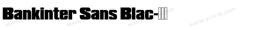 Bankinter Sans Blac字体转换